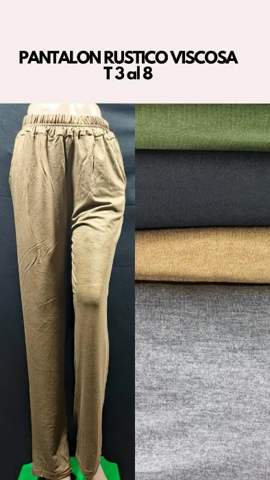 Pantalon Rustico Viscoza del 3 al 8