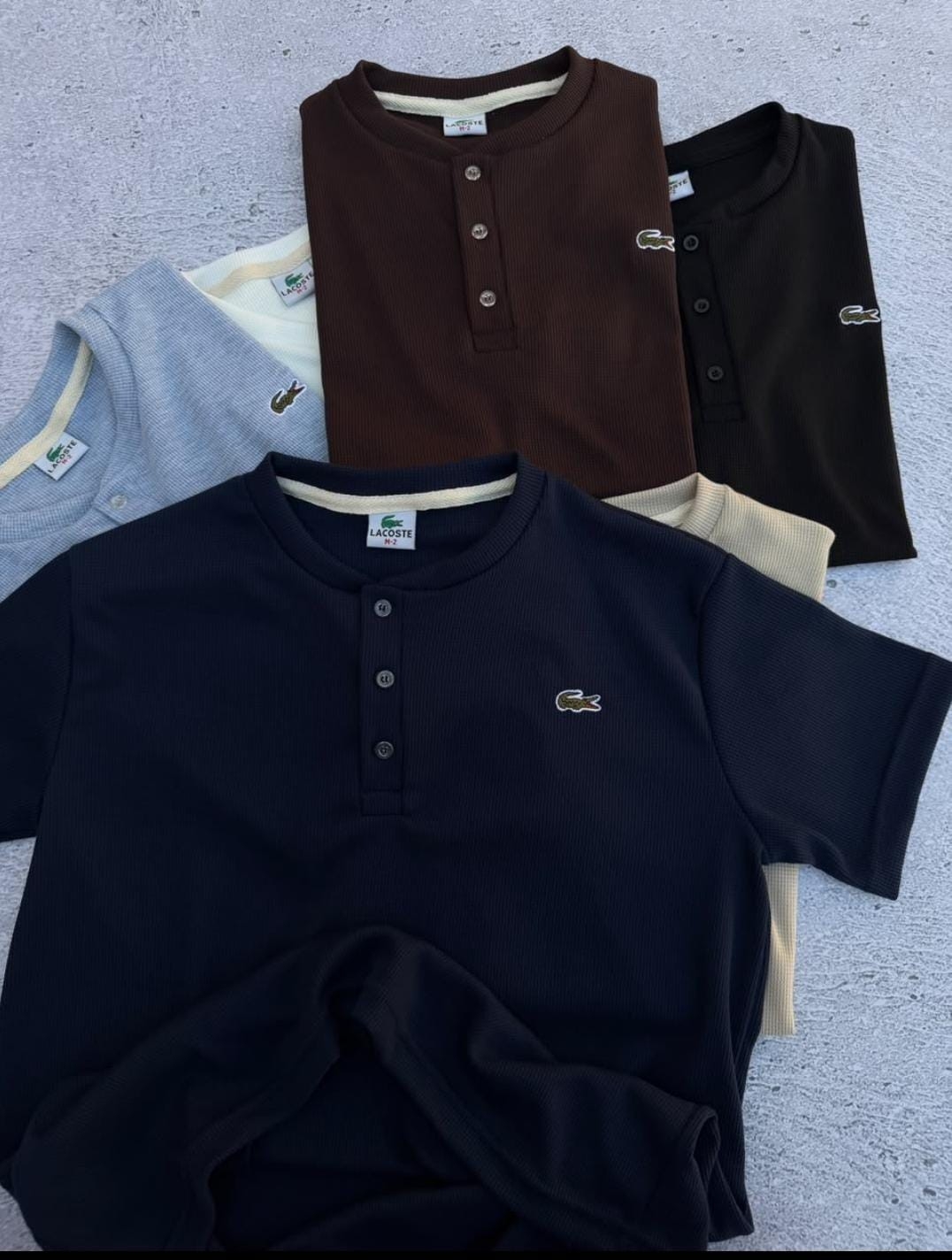 Remera Henley Lacost - Imagen 4