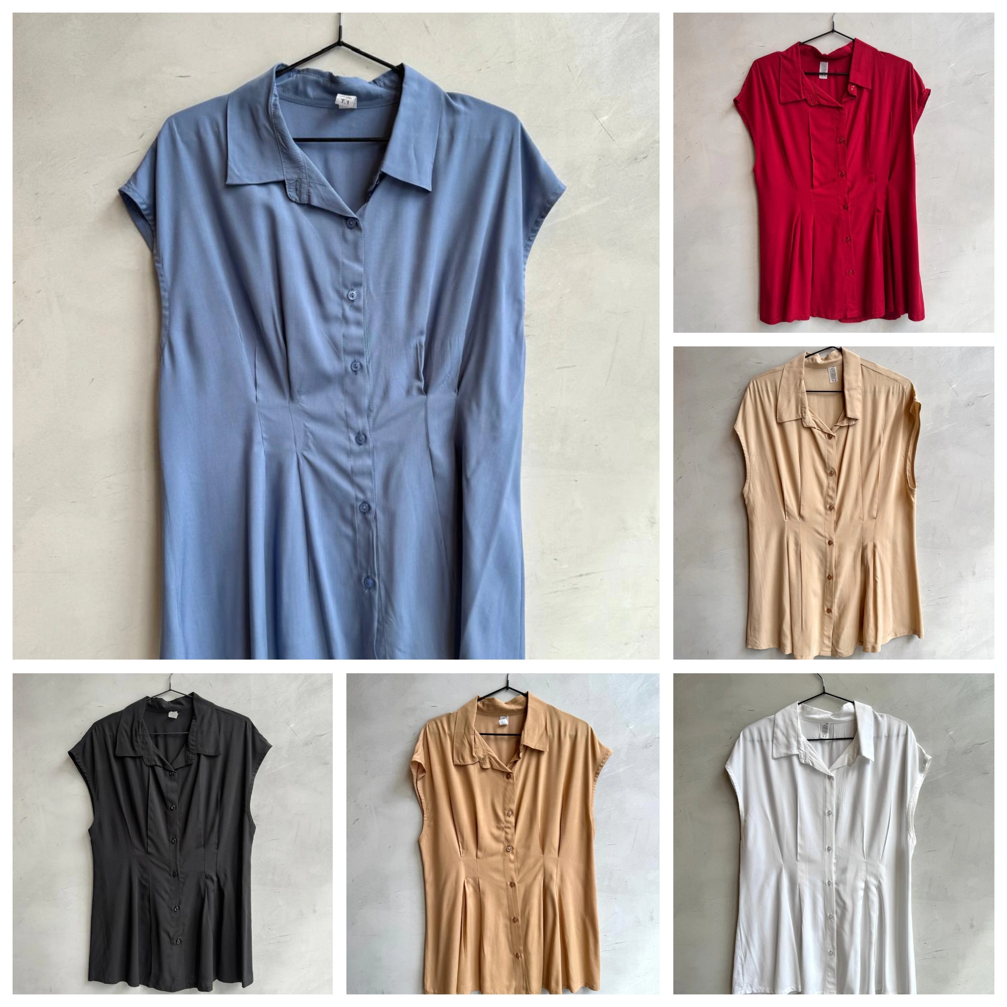 (dv4763) Camisa Poplin Pinzas C11 - Imagen 3