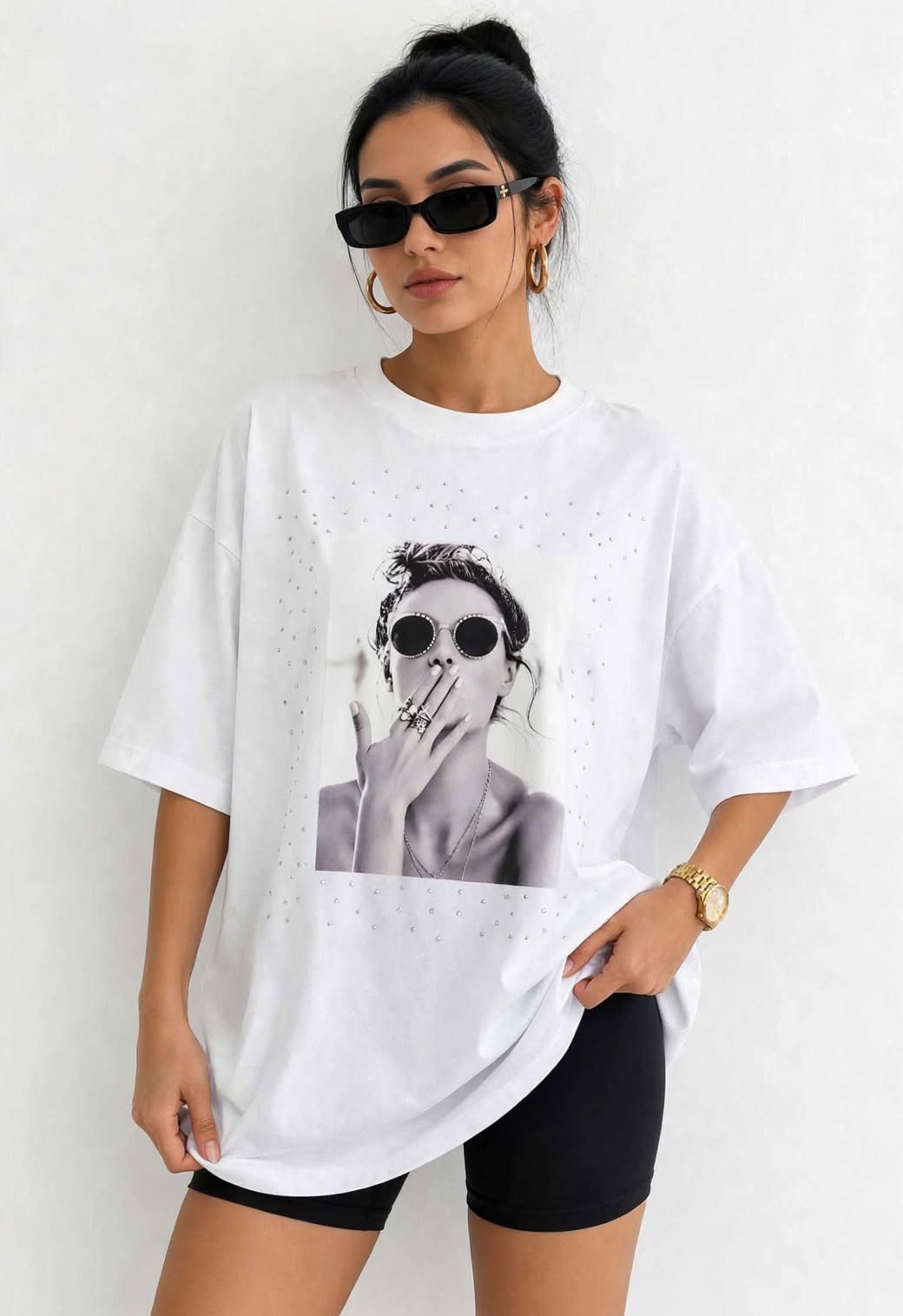 Remeron con Estampa y Strass (algodón Peinado) - Imagen 2