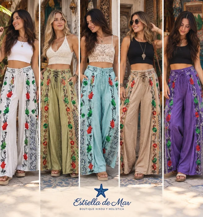 Pantalón Chiripá Bordado
