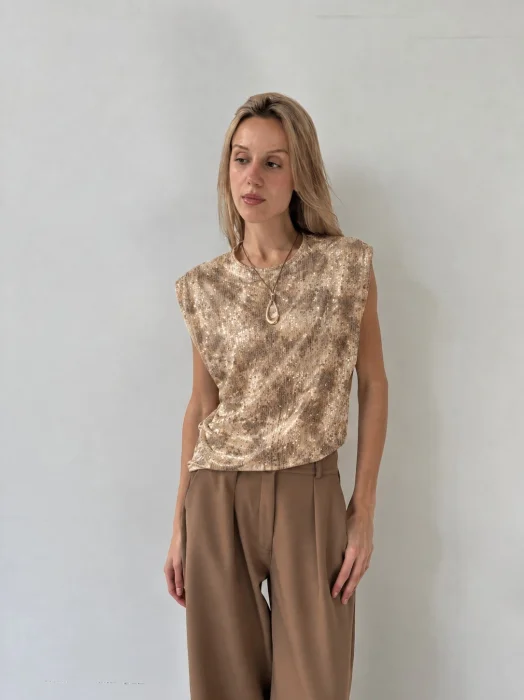 (dv4767) Blusa Lentejuela con Forro
