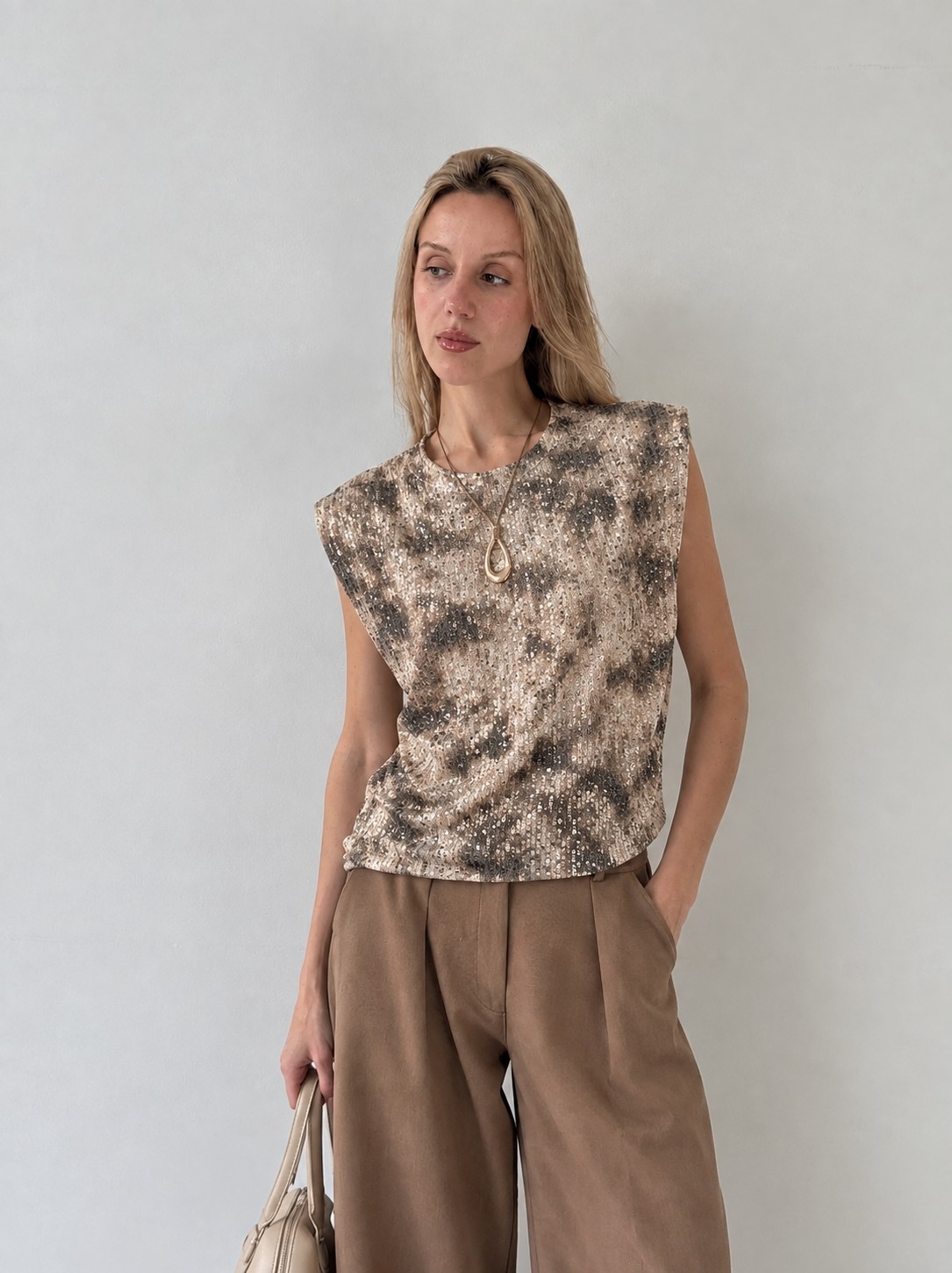 (dv4767) Blusa Lentejuela con Forro - Imagen 2