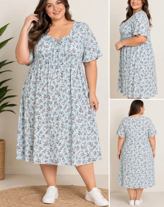 Vestido de Morley Estampado Talles Especiales