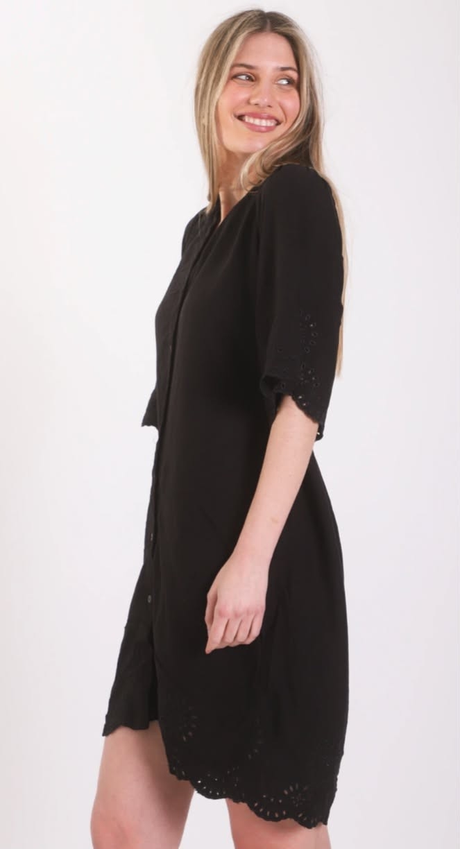 Vestido Camisero Corto Importado - Imagen 2