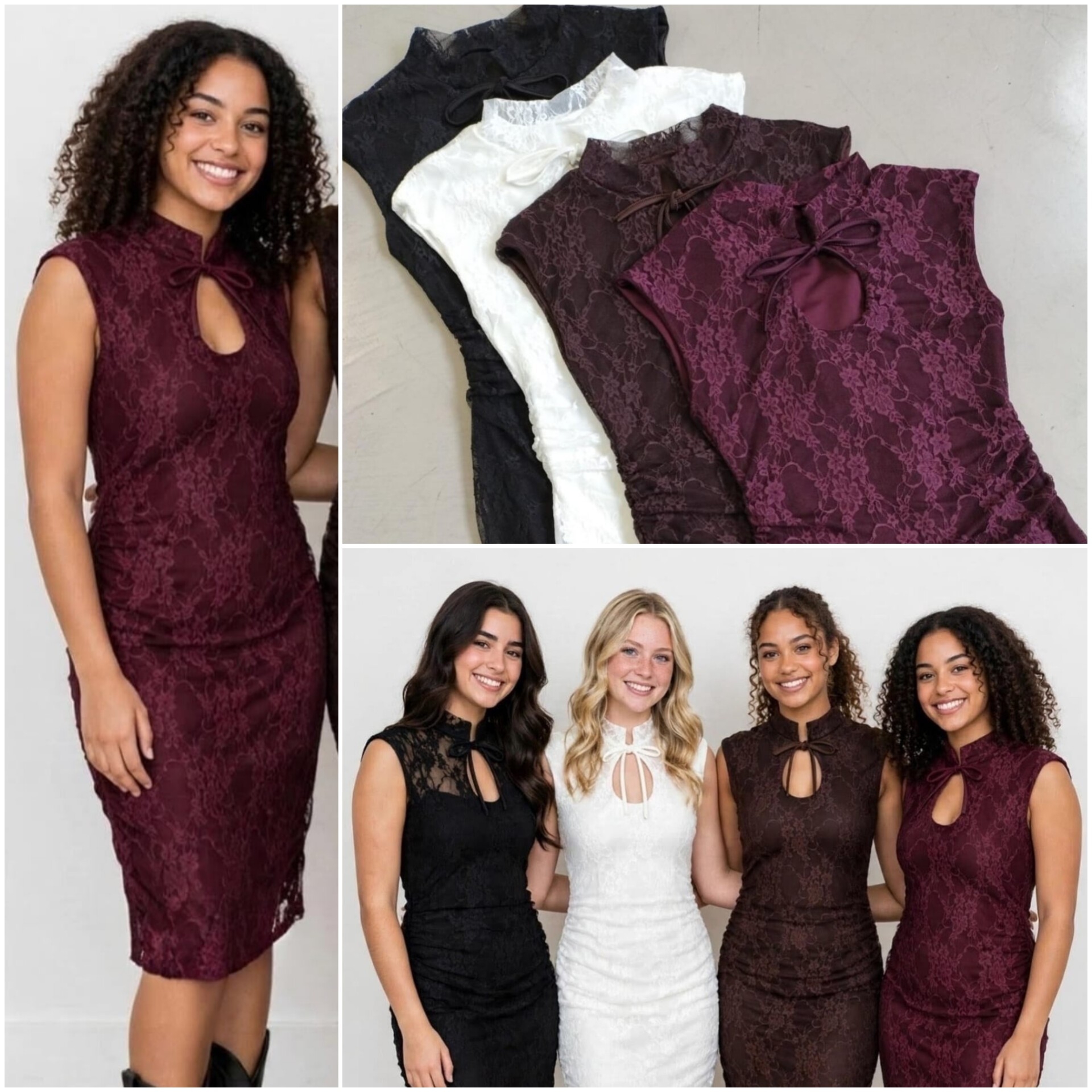 Vestido de Encaje Tendencia - Imagen 3