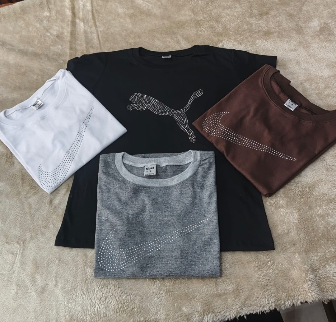 Remeras Algodón Peinado Strass - Imagen 2