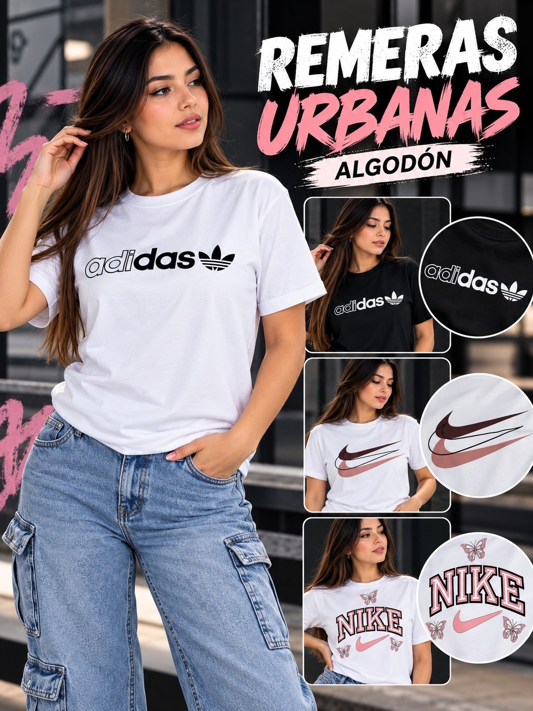 Remeras Algodón Peinado Strass - Imagen 3