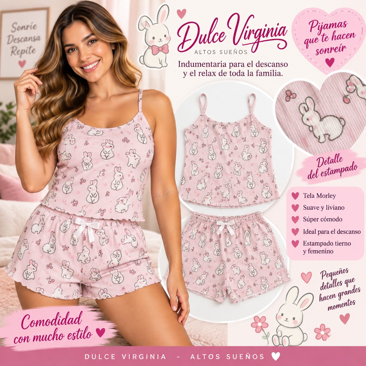 Pijamas de Morley Cortos - Imagen 2