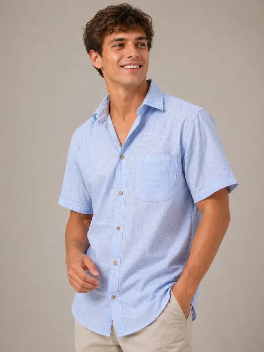 Camisa Lino 100% Algodón