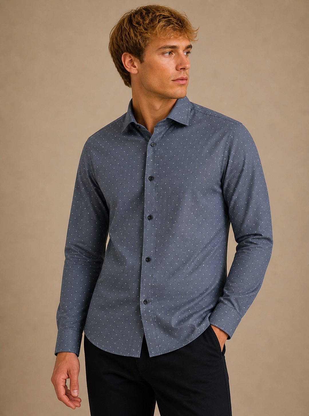 Camisa Juvenil Estampado Rigido - Imagen 3