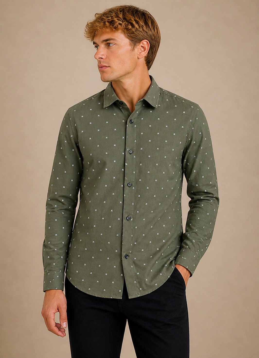 Camisa Juvenil Estampado Rigido - Imagen 4
