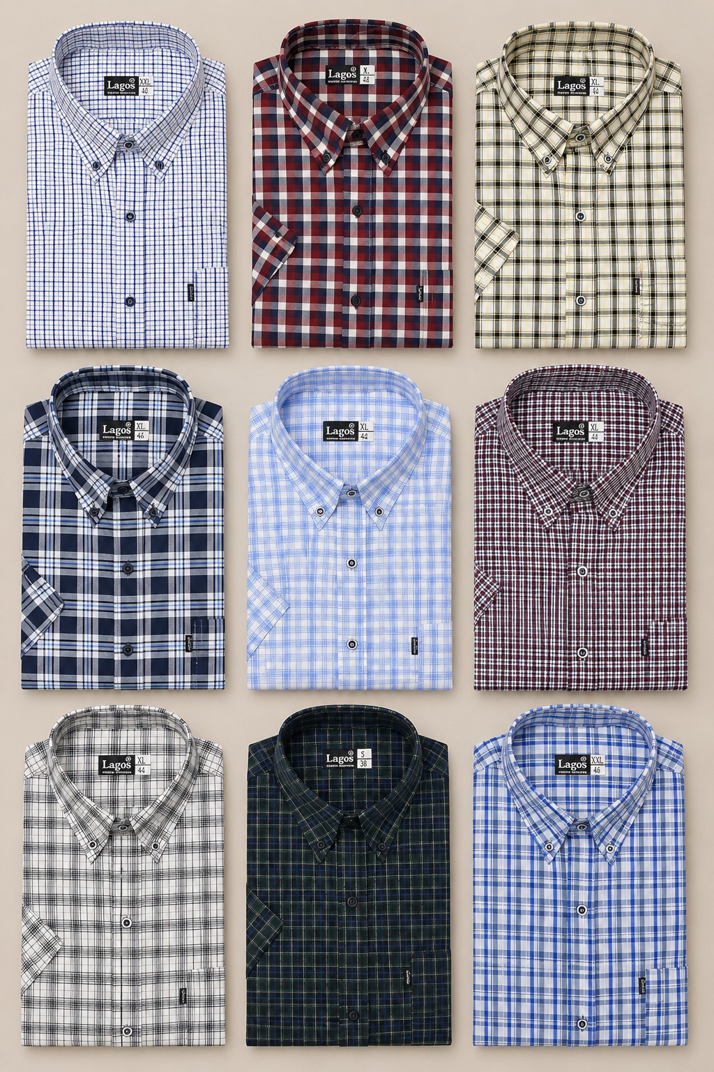 Camisa Cuadro Clásico Manga Corta - Imagen 3