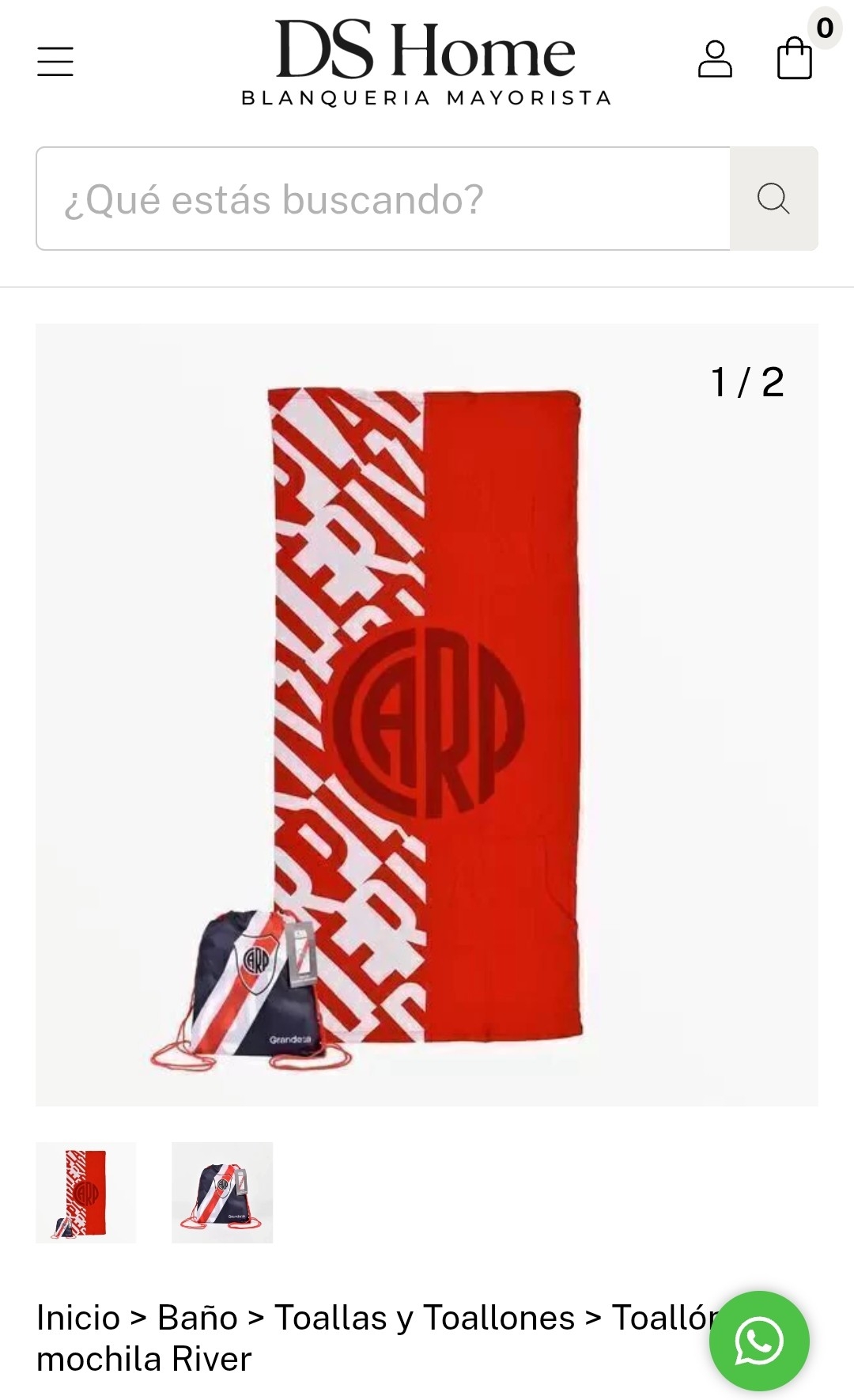 Toallon con Mochila Boca-river - Imagen 2