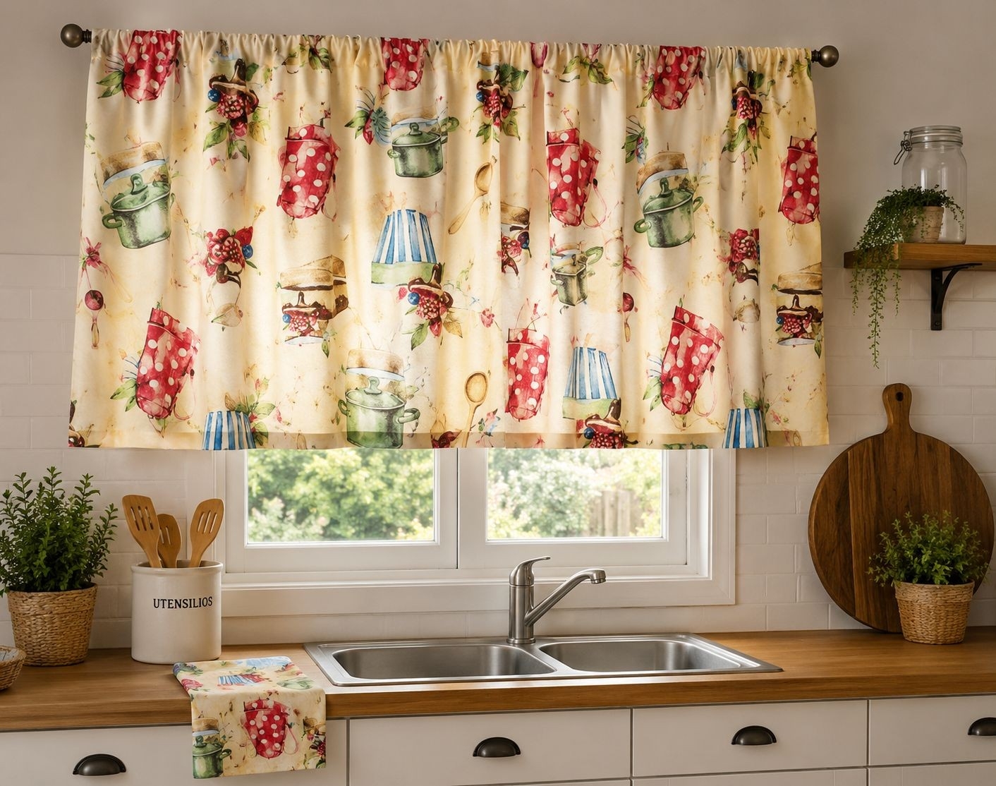 Cortinas de Microfibra Estampada de 1.10 - Imagen 3
