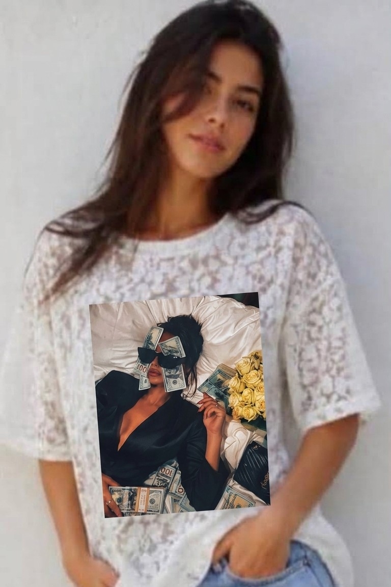 Remera Encaje con Estampa - Imagen 3