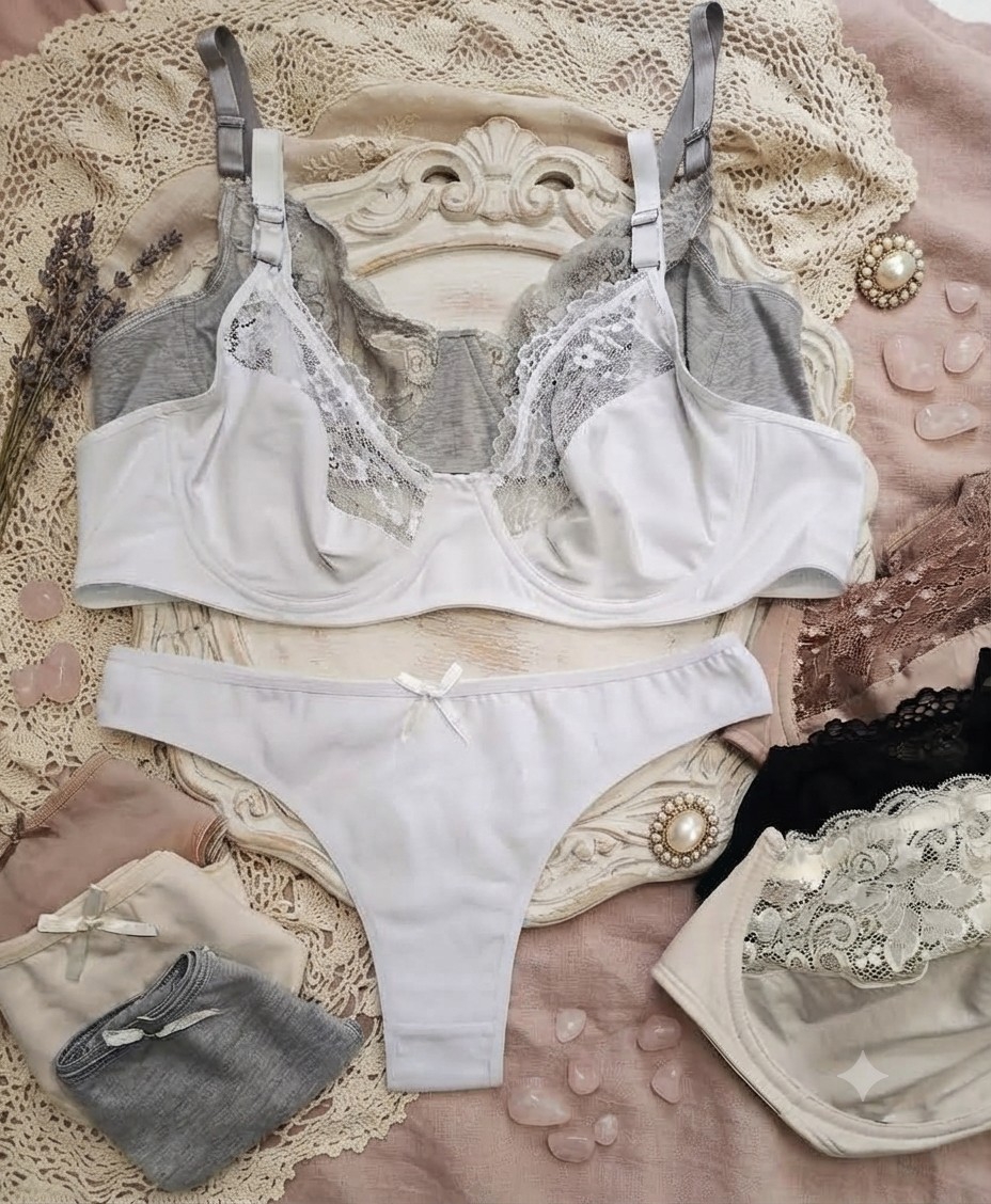 Conjunto Especial Solo con Aro y Encaje - Imagen 2