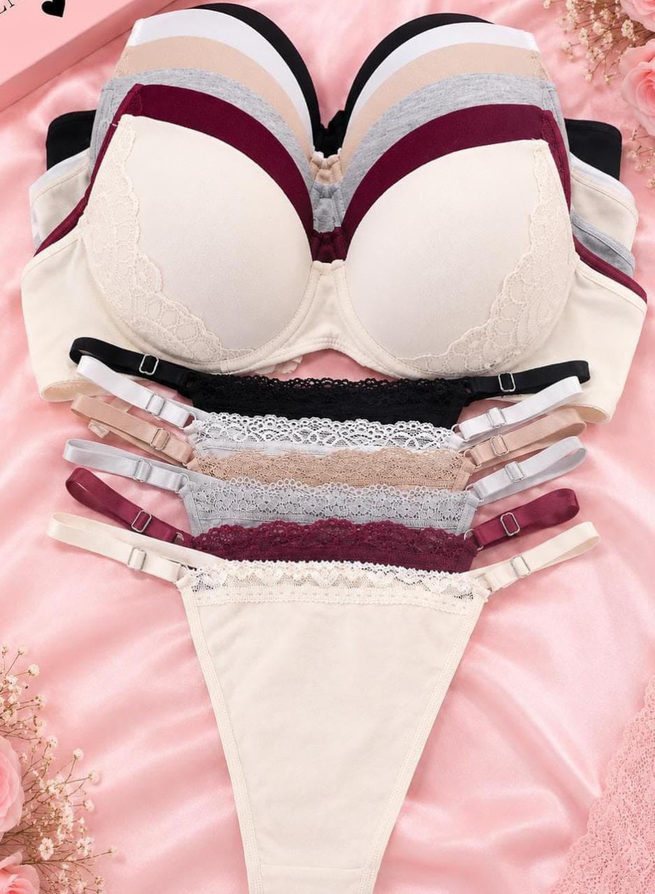 Conjunto de Algodón Sof con Encaje - Imagen 2