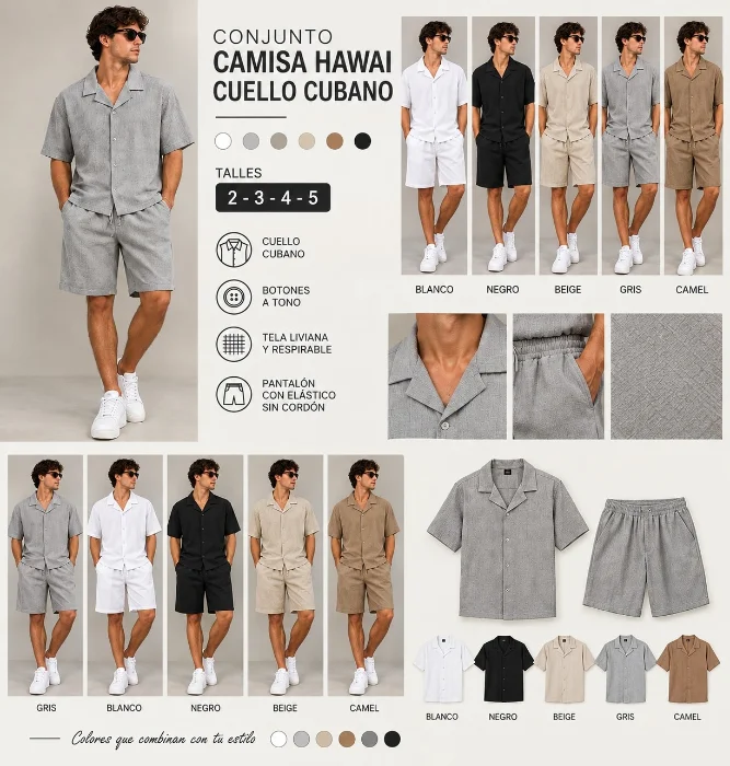 Conjunto Camisa Hawai