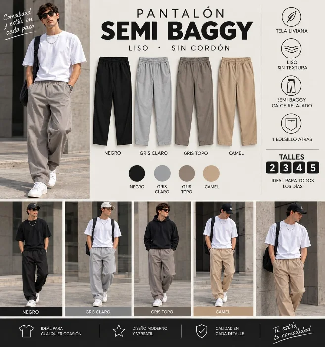 Pantalón Sastrero Liviano