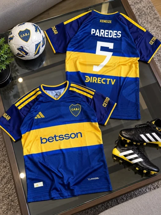 Remera Boca Jr Bordada