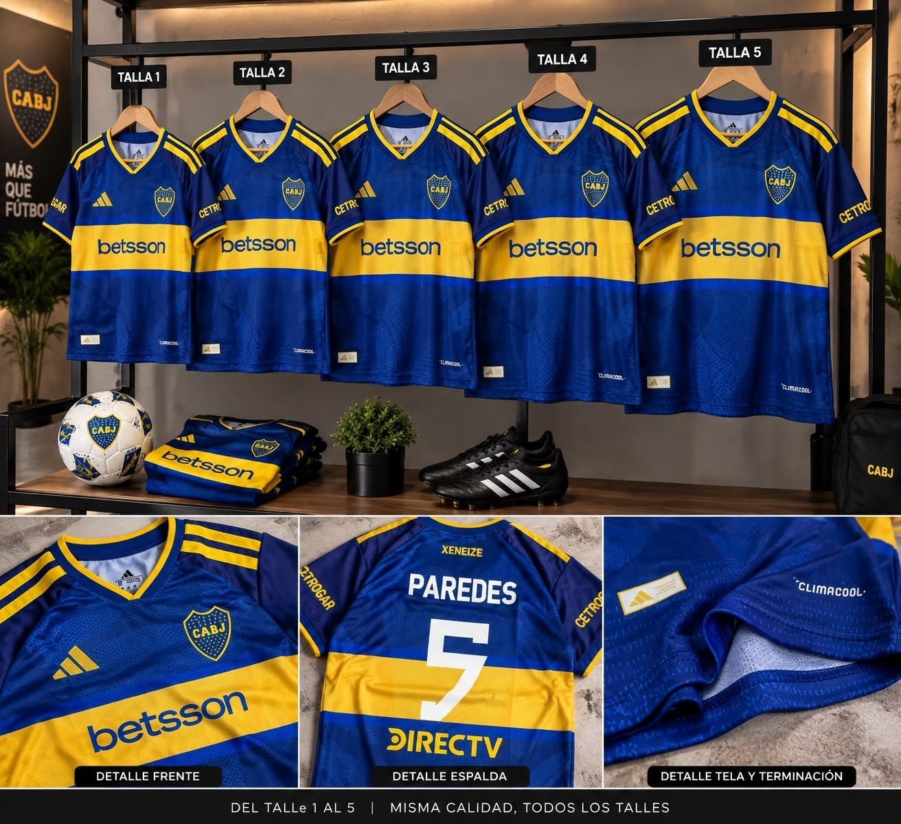 Remera Boca Jr Bordada - Imagen 2