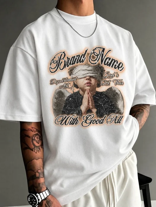 Remera Oversize Brand Name
