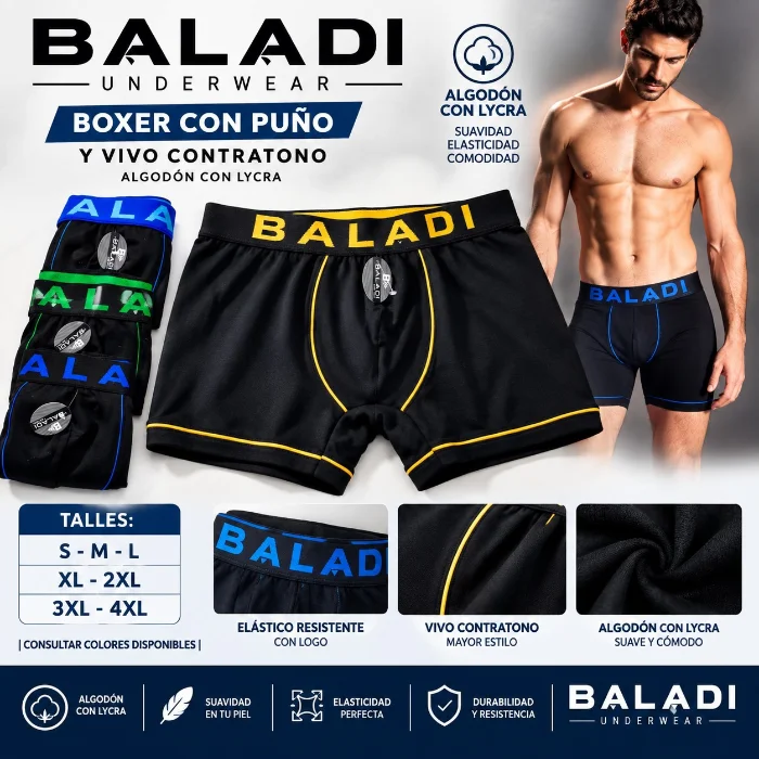 Boxer Baladi Hombre Algodón