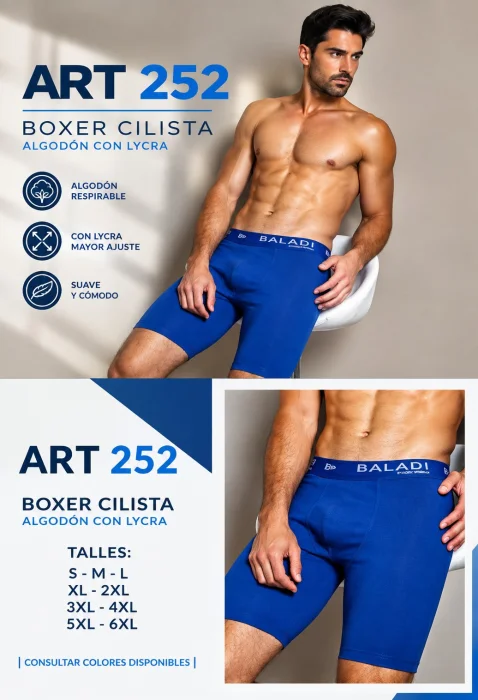 Boxer Larga Baladi Algodón