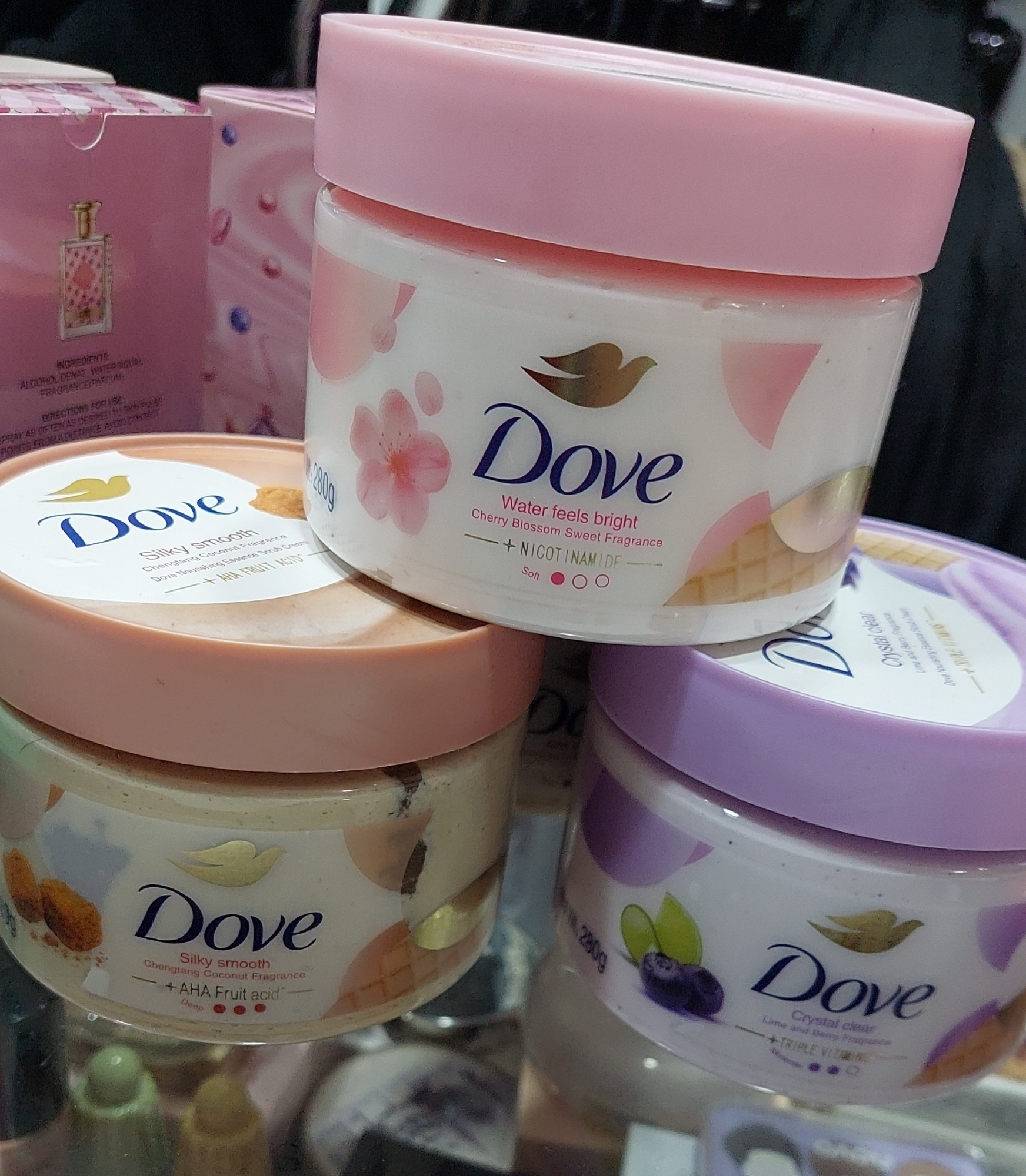 Crema Exfoliante Corporal Dove Importada Aroma Coco Vainilla Mora - Imagen 3
