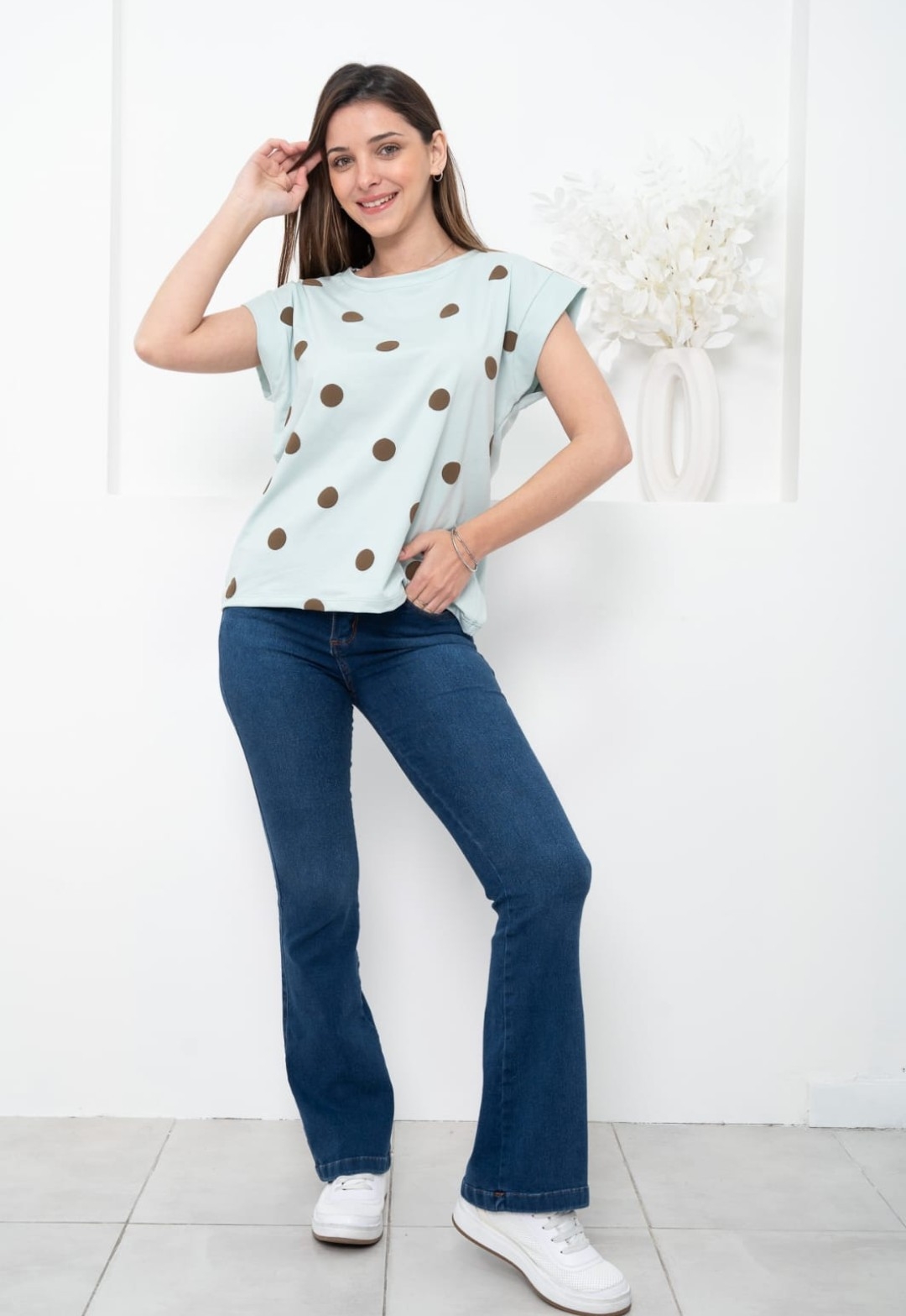 Remera con Lunares. - Imagen 2