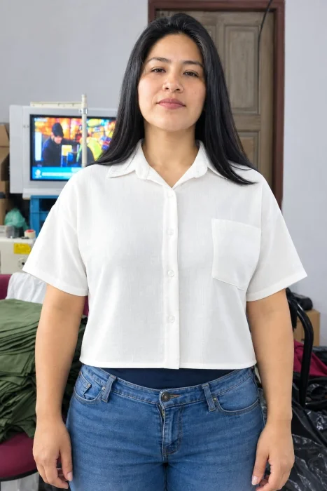Camisas Crop Boxy