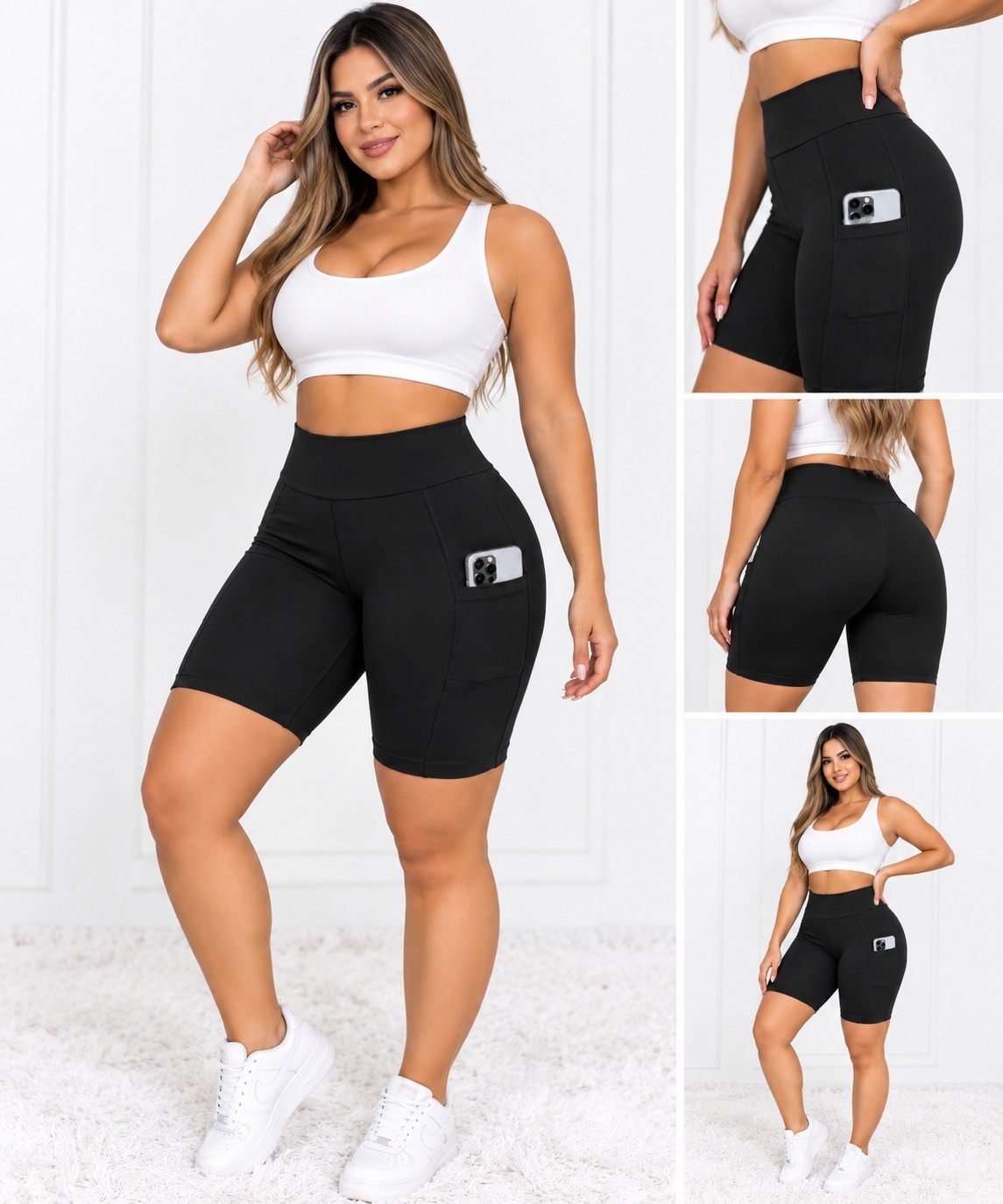 Biker con Bolsillos Push Up Excelente Calidad Talles S/m/l/xl - Imagen 2