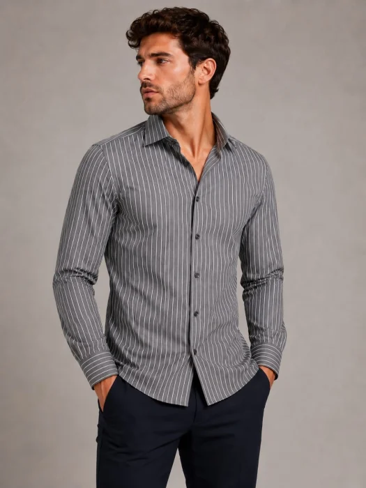 Camisas a Rayas Elastizado