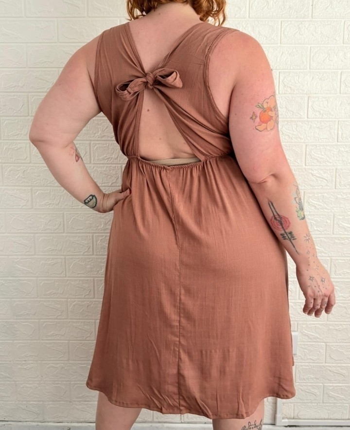 Vestido de Lino Talles Especiales - Imagen 2