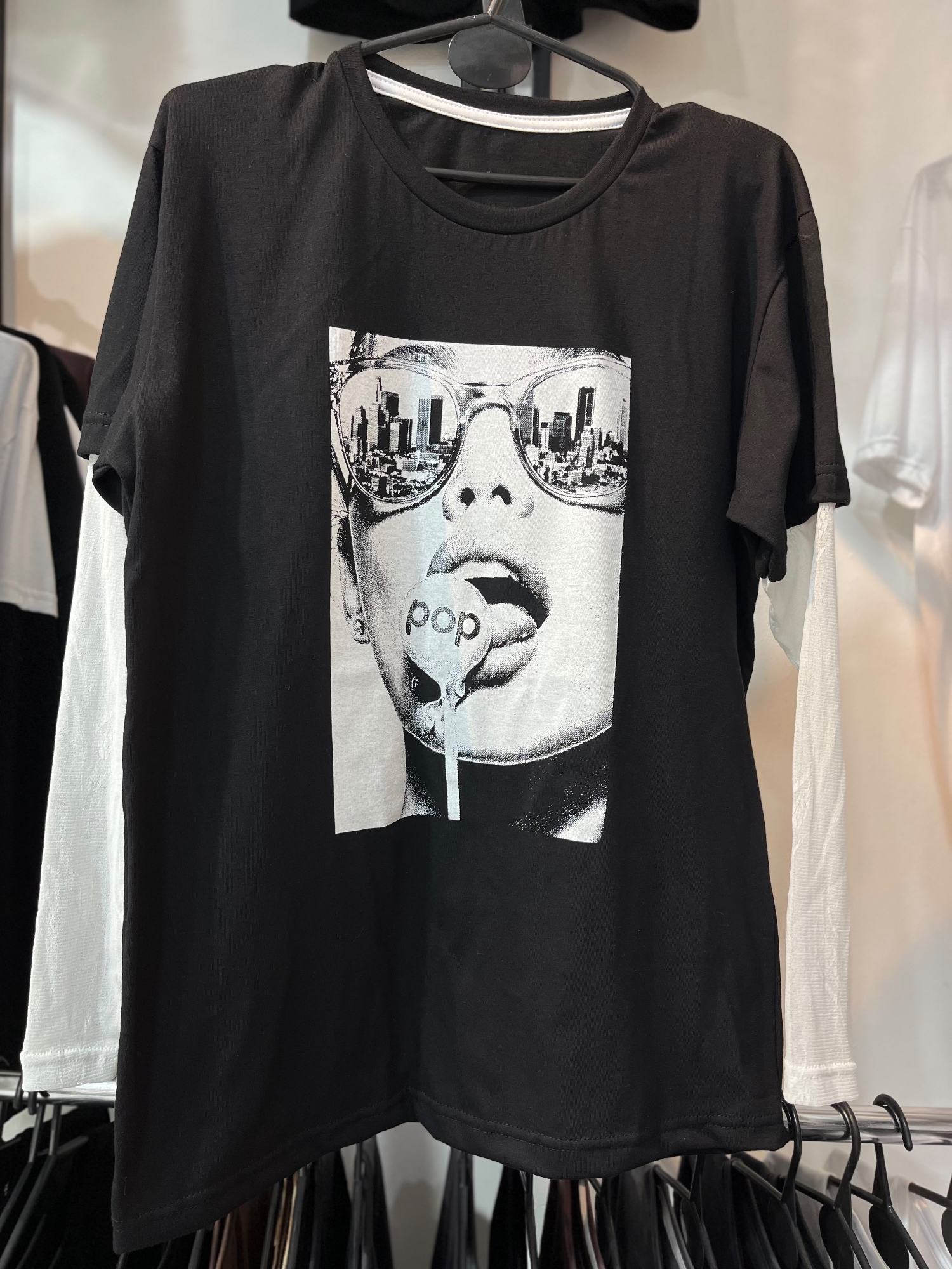 Remeron Corto Oversize con Mangas de Tul 002 Pop - Imagen 2