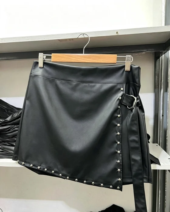 Short Pollera Cuerina Talles Especiales