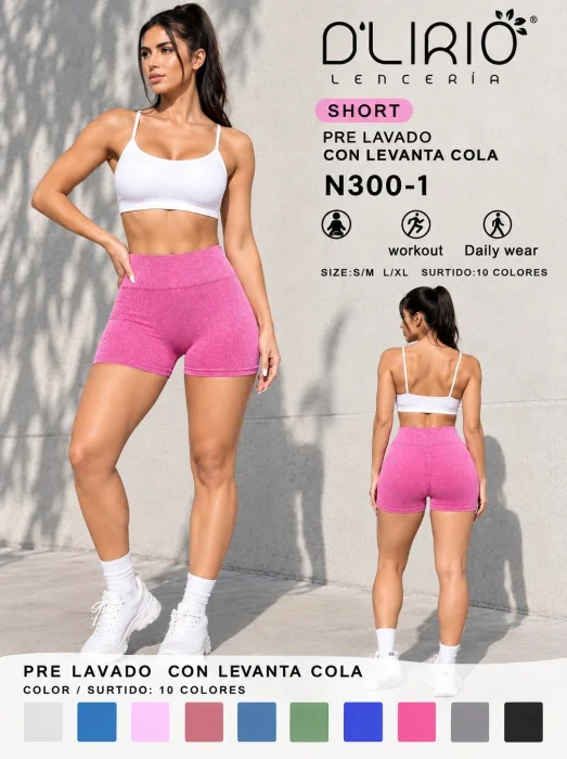 Shorts con Frunce Prelavado
