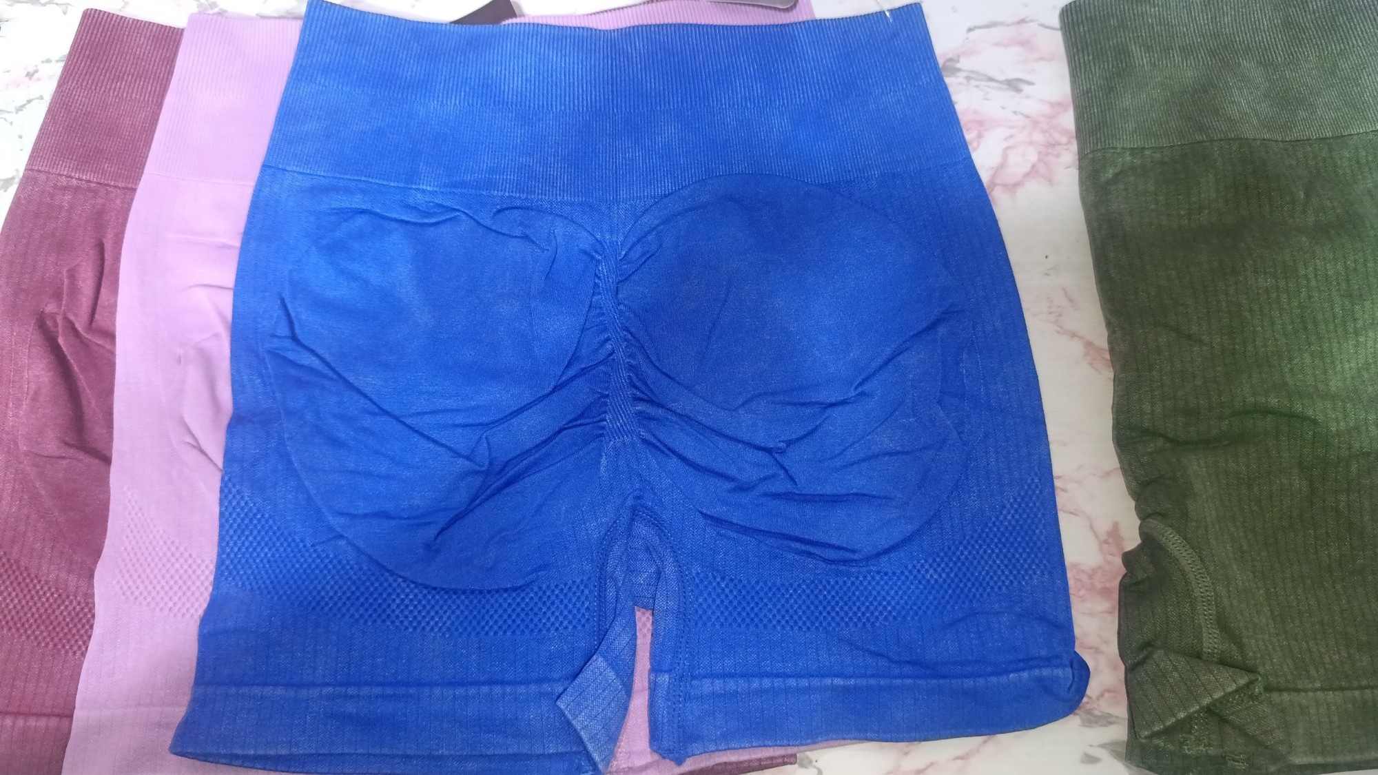 Shorts con Frunce Prelavado - Imagen 2
