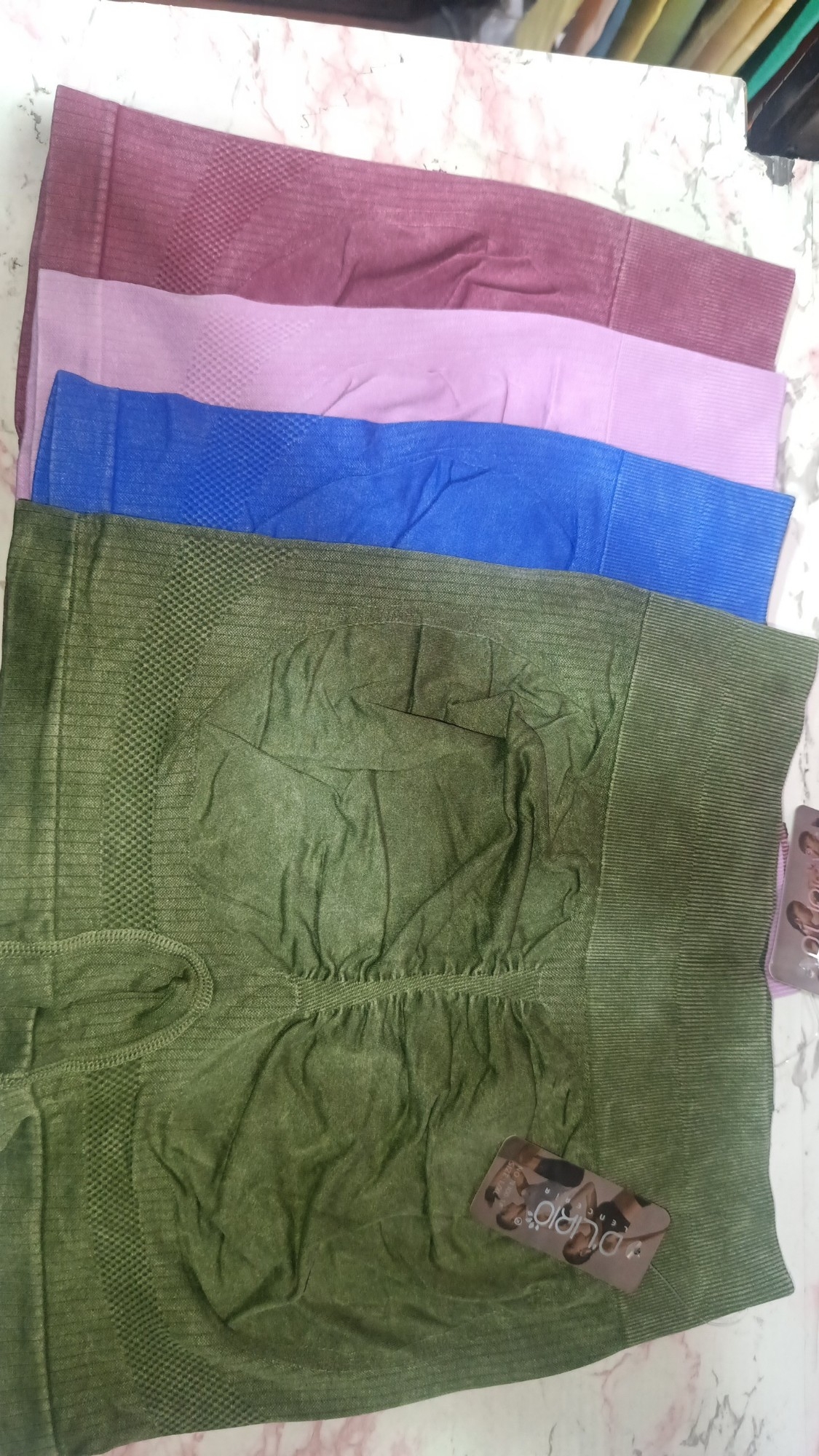 Shorts con Frunce Prelavado - Imagen 4