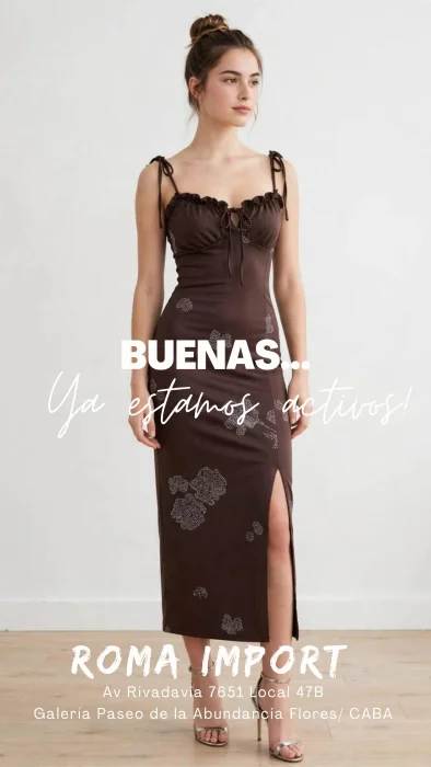 Vestido con Tajo y Detalles en Strass
