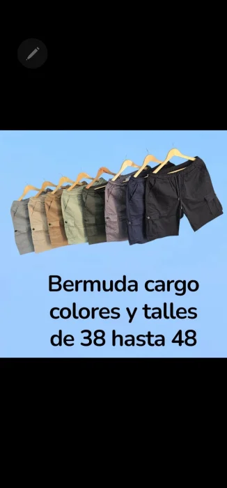 Bermudas Cargo Elastizadas