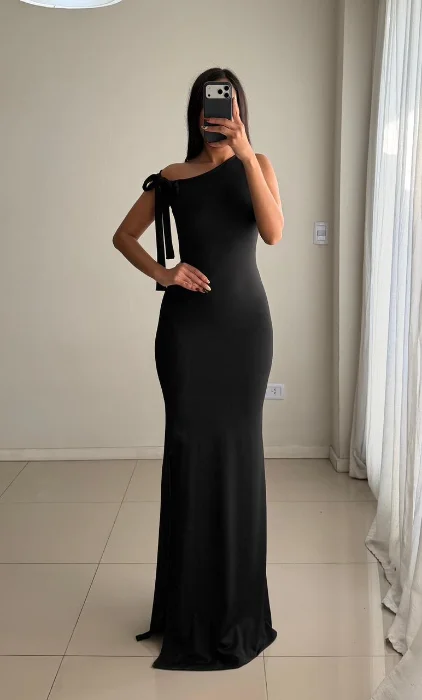 Vestido Nudo Costado