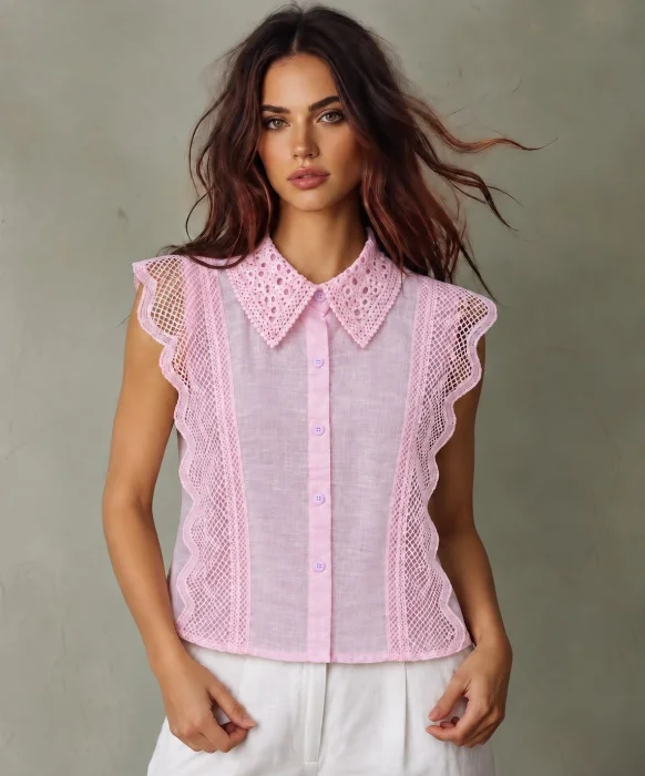 Camisa con Encaje