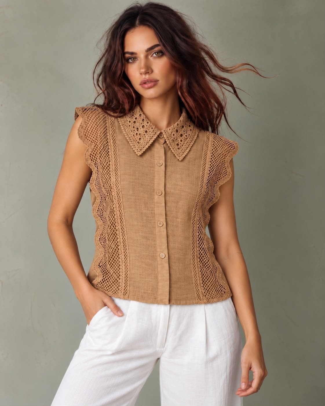 Camisa con Encaje - Imagen 3
