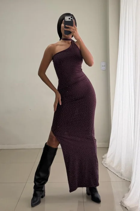 Vestido Laso Brillo