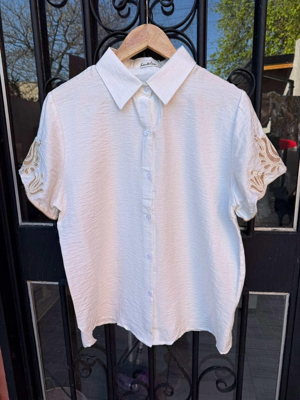 Camisa Manga Bordado - Imagen 5