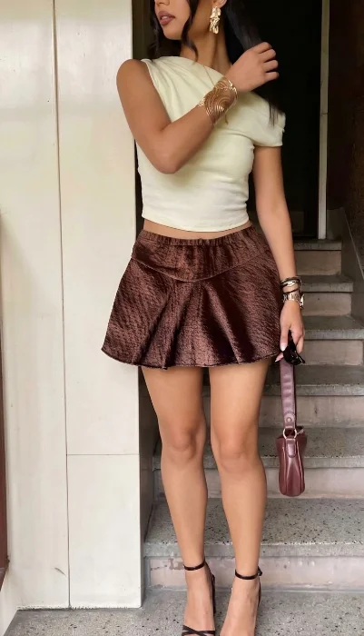 Pollera con Short Interior