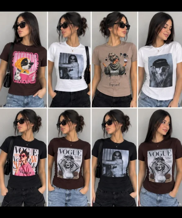 Remeras Básicas y Cuello V Modal Soft