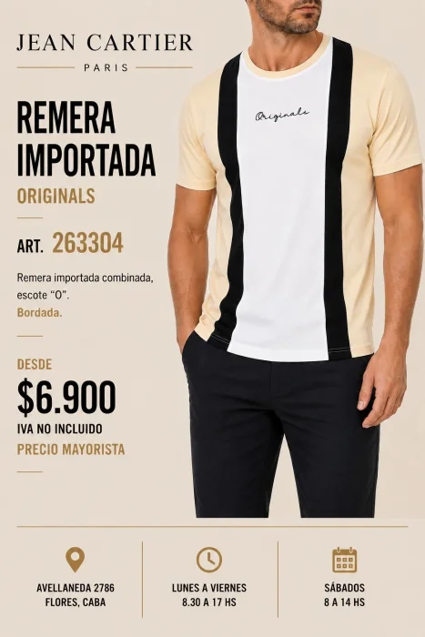 Temera Bordada Combinada Importada